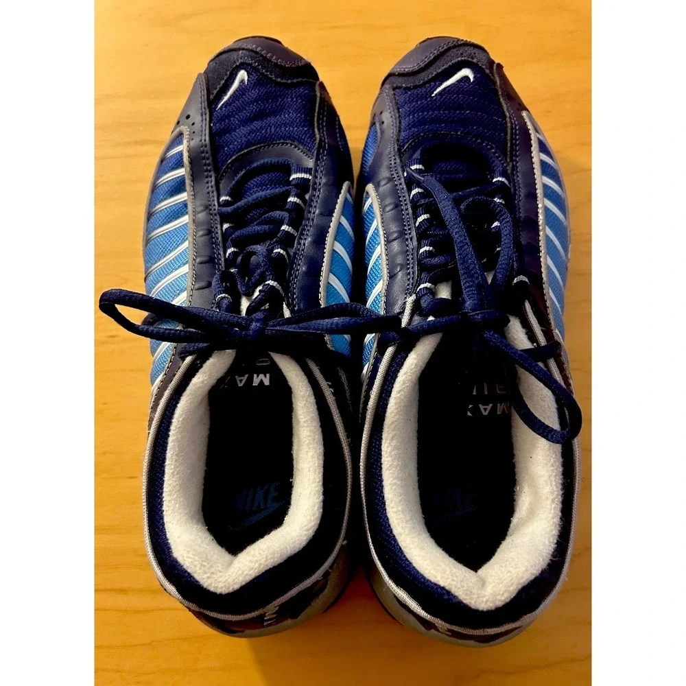 Nike Air Max Tailwind IV AQ2567-401 Men's Blue Navy‎ Silver Running Shoes 8.5